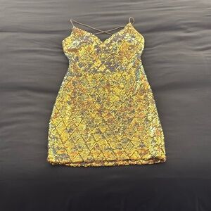 Sequin Gold Dress